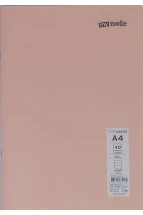 A4/40/Çizgili%20Defter-Textpastel-Mynote%20(1Adet%20Fiyatıdır)