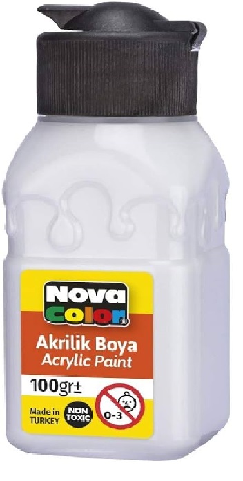 Akrilik%20Boyalar%20100ml./Beyaz-White-NC-2014-Nova%20Color