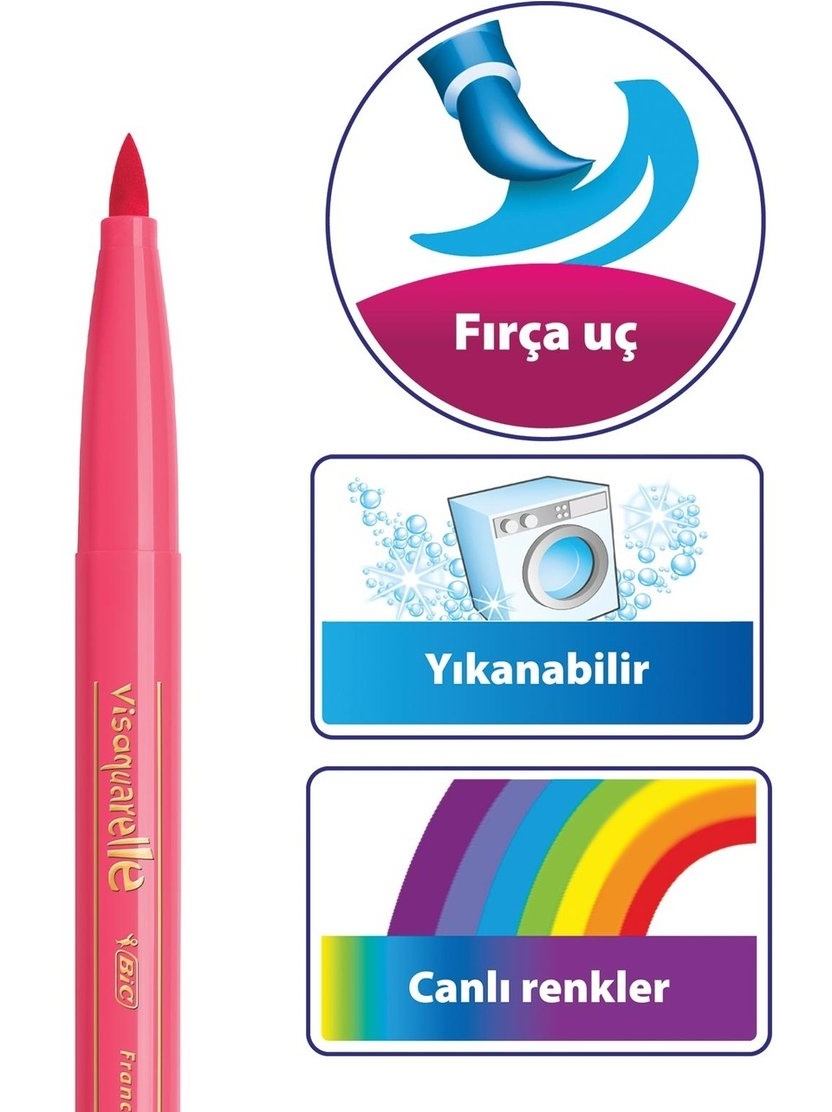 10%20Renk%20Fırça%20Uçlu%20Keçeli%20Kalem%20-Visaquarelle-Bic