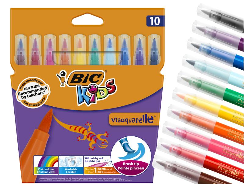 10%20Renk%20Fırça%20Uçlu%20Keçeli%20Kalem%20-Visaquarelle-Bic