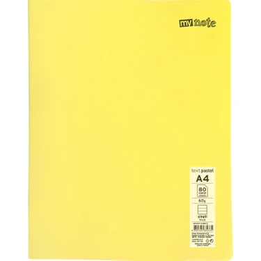 A4/80/Çizgili%20Defter-Textpastel-Mynote%20(1Adet%20Fiyatıdır)