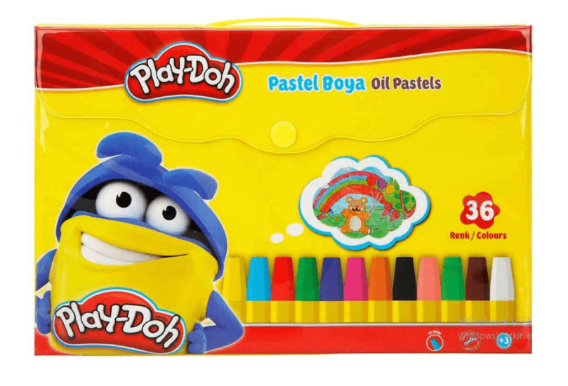 36 Renk Çantalı Pastel Boya -PA008-Playdoh