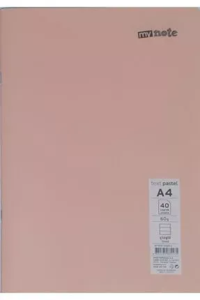 A4/40/Çizgili Defter-Textpastel-Mynote (1Adet Fiyatıdır)