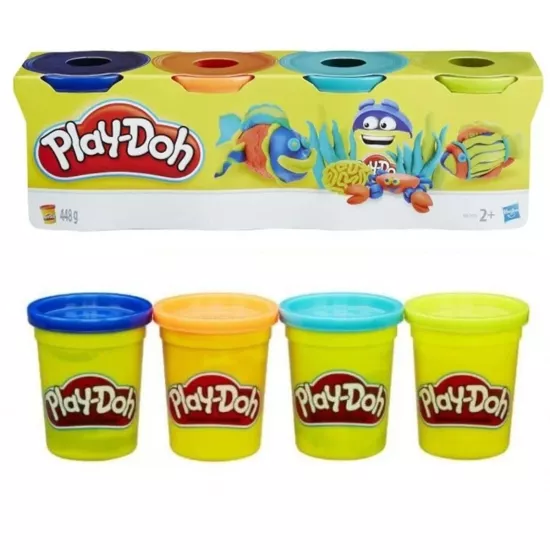 4 Renk Oyun Hamuru-448gr-Playdoh (4’lü 1 Paket Fiyatıdır)