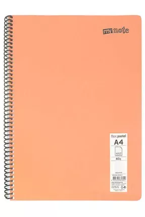 A4/40yp/Çizgili Spralli Defter-Pastel Renkler-Mynote