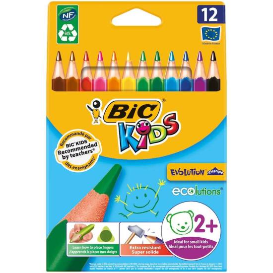 12 Renk Jumbo Kuru Boya-Tropicolors-Bic