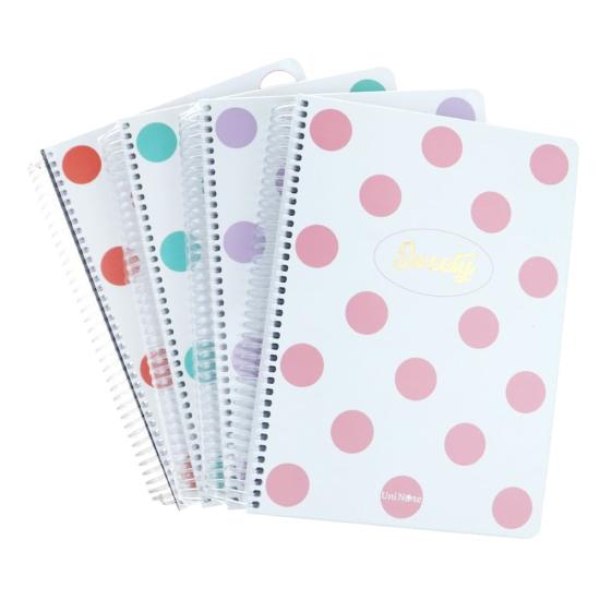 Sweety Sert Kapaklı 17x24 Spralli Defter 120/Kareli-Uninote-Çınar (1Adet Fiyatıdır)