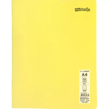 A4/80/Çizgili Defter-Textpastel-Mynote (1Adet Fiyatıdır)