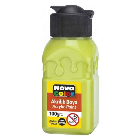 Akrilik Boyalar 100ml./F.Yeşili-Pistachio Green-NC-2027-Nova Color