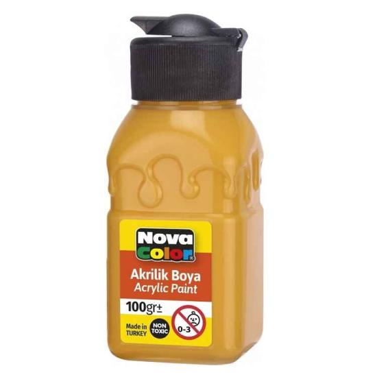 Akrilik Boyalar 100ml./Güneş Sarı-Sun Yellow-NC-2022-Nova Color