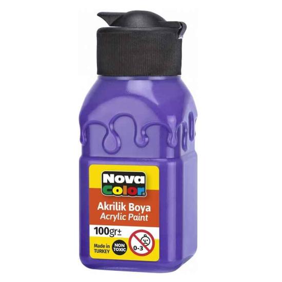 Akrilik Boyalar 100ml./Mor-Purple-NC-2018-Nova Color