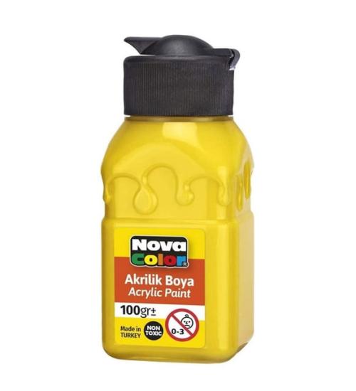 Akrilik Boyalar 100ml./Sarı-Yellow-NC-2010-Nova Color