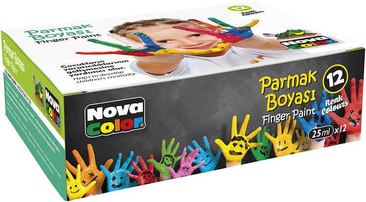 12 Renk Parmak Boyası-25ml-NC-460-Nova Color