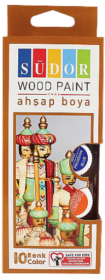 10 Renk Ahşap Boya-15ml.-SD124-Südor