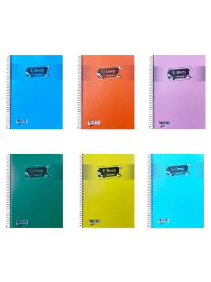 A4/120yp/Kareli Spralli Defter-Pastel Renkler-Umut