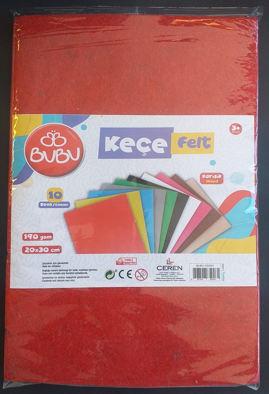 A4/10%20Renk%20Keçe%20/Sade/Yapışkansız-(20x30)-KE0001-Bubu